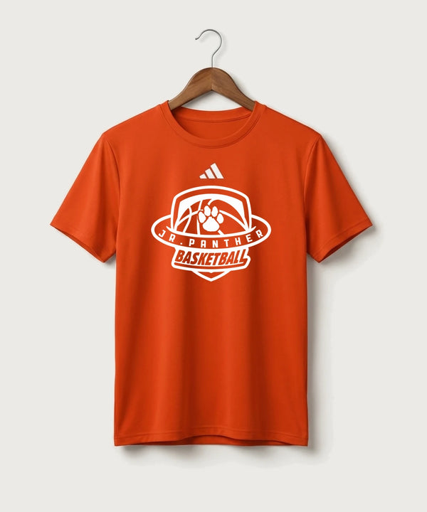 Jr Panther Basketball - Collegiate Orange/ White Men's Pregame T-Shirt