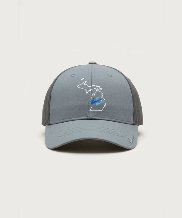 Leading Edge Michigan Team Store - Cool Grey/ Dark Grey Nike Dri-FIT Legacy Cap NKFB6447