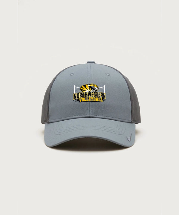 Northwestern Volleyball - Cool Grey/ Dark Grey Nike Dri-FIT Legacy Cap NKFB6447