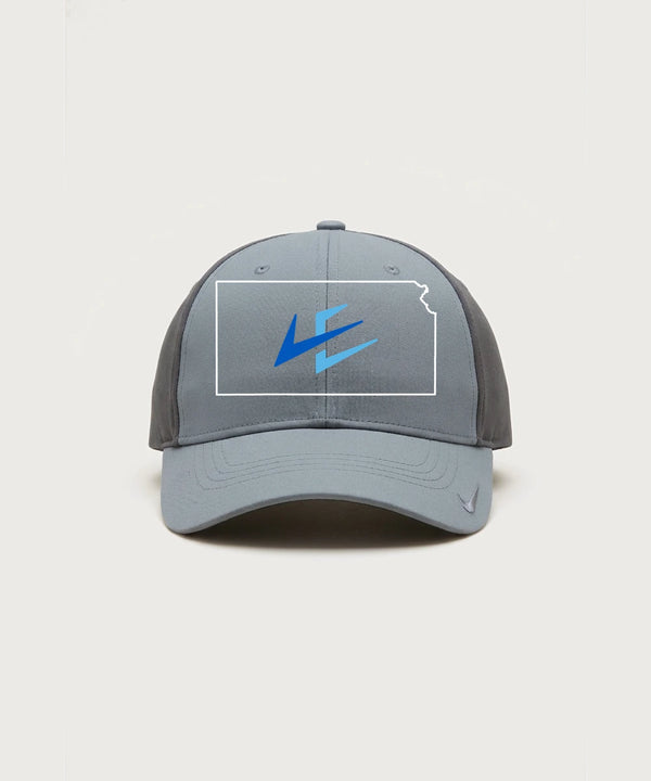 Leading Edge Kansas Team Store - Cool Grey/ Dark Grey Nike Dri-FIT Legacy Cap NKFB6447