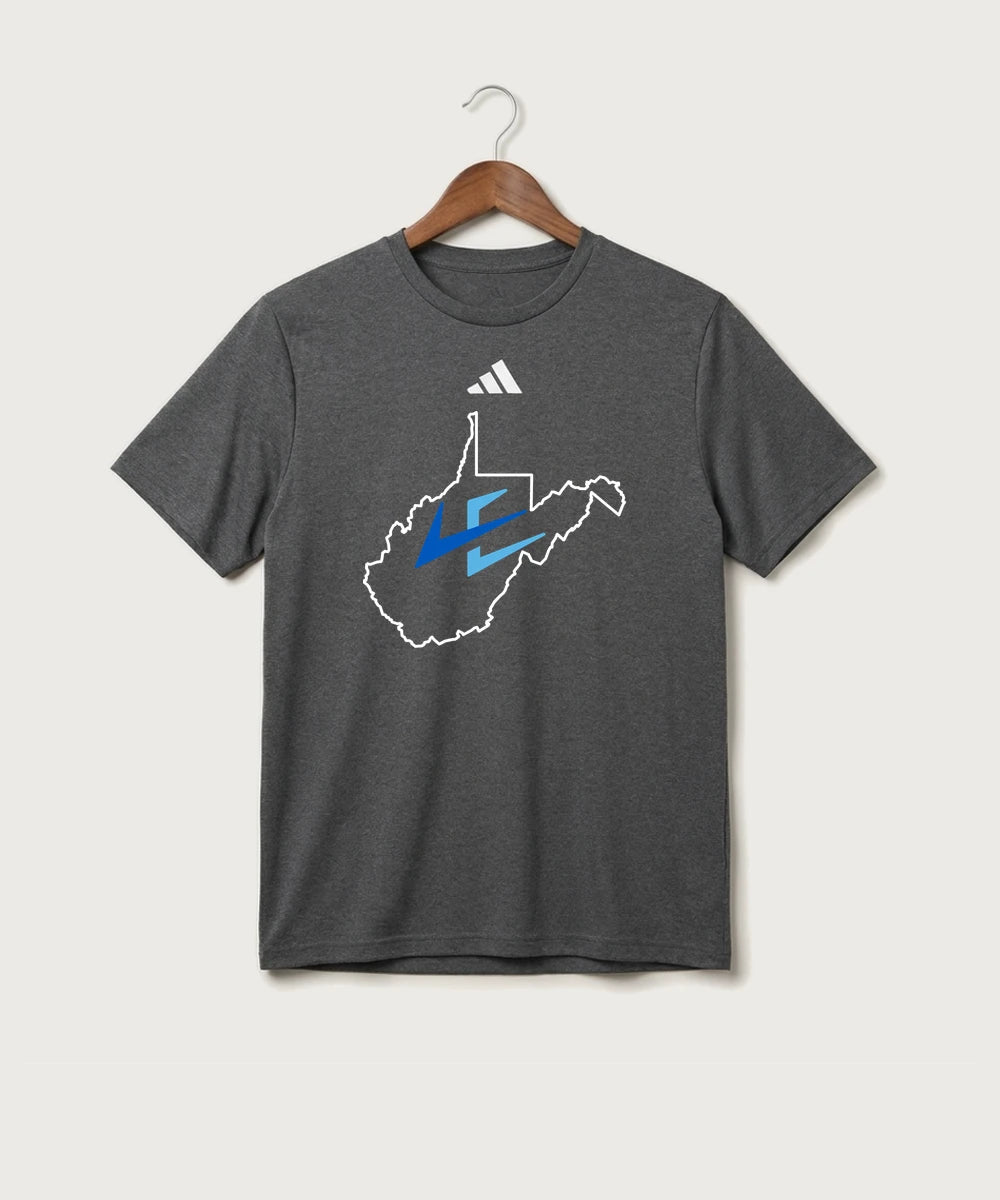 Leading Edge West Virginia Team Store - Dark Grey Heather/ White Men's Pregame T-Shirt