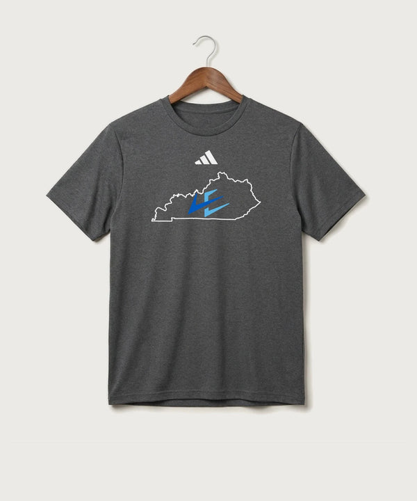 Leading Edge Kentucky Team Store - Dark Grey Heather/ White Men's Pregame T-Shirt