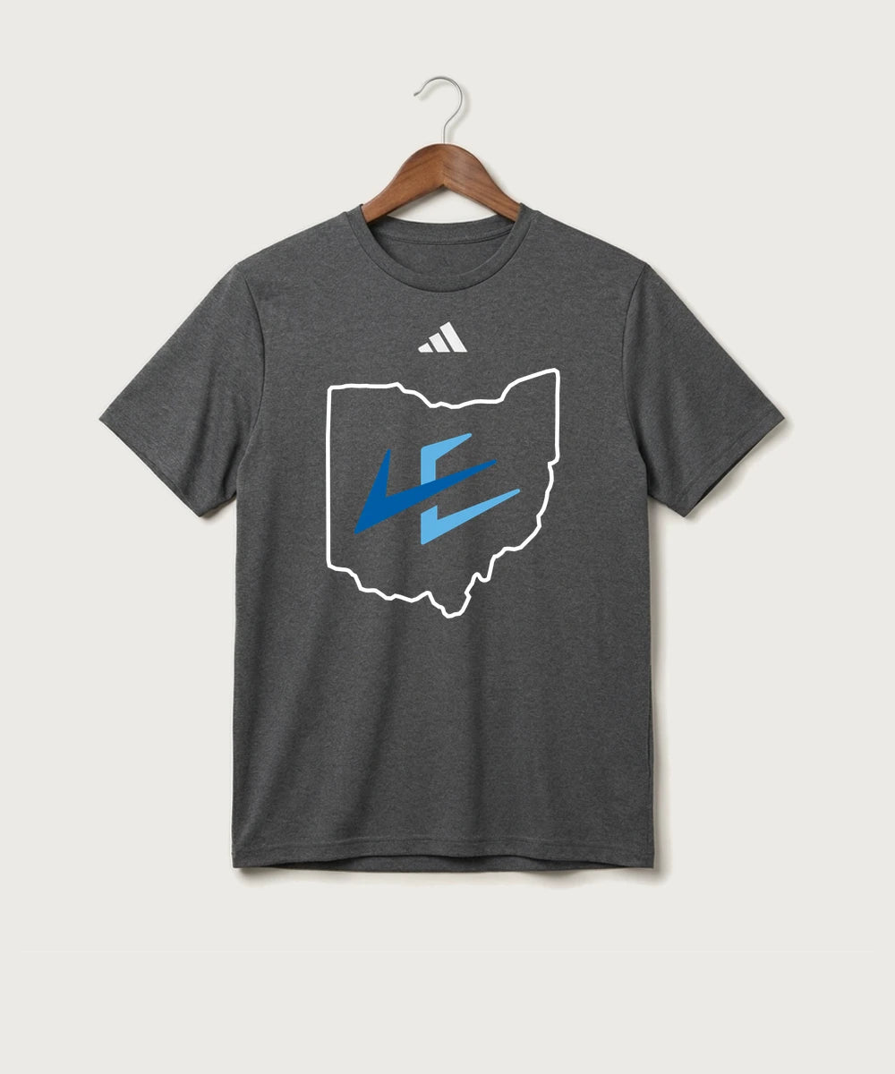 Leading Edge Ohio Team Store - Dark Grey Heather/ White Men's Pregame T-Shirt