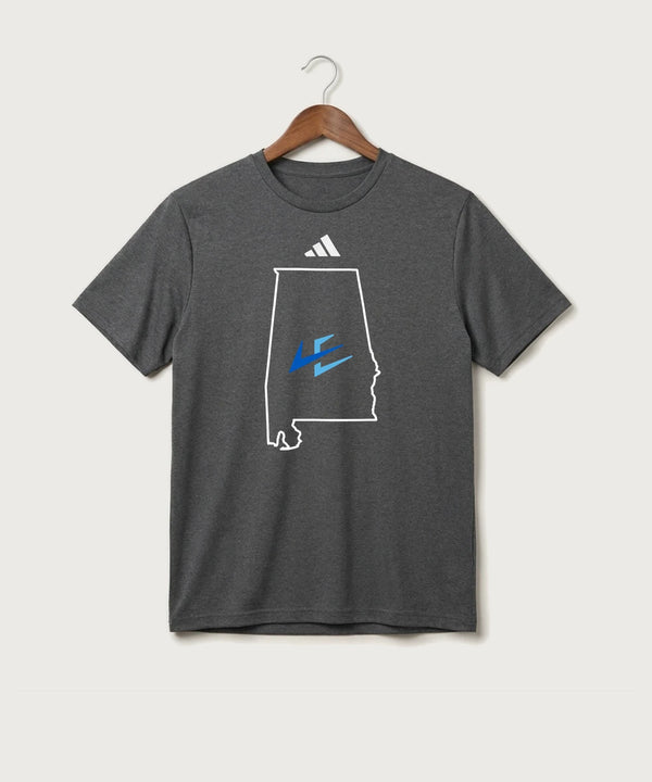 Leading Edge Alabama Team Store - Dark Grey Heather/ White Men's Pregame T-Shirt