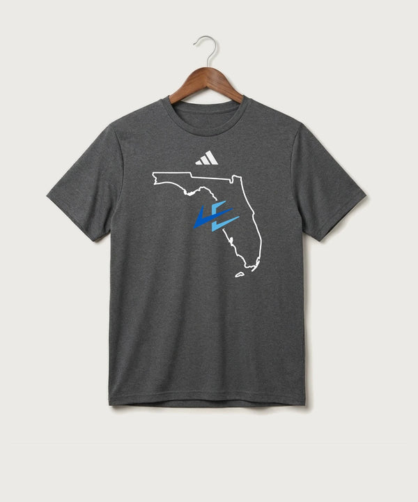 Leading Edge Florida Team Store - Dark Grey Heather/ White Men's Pregame T-Shirt