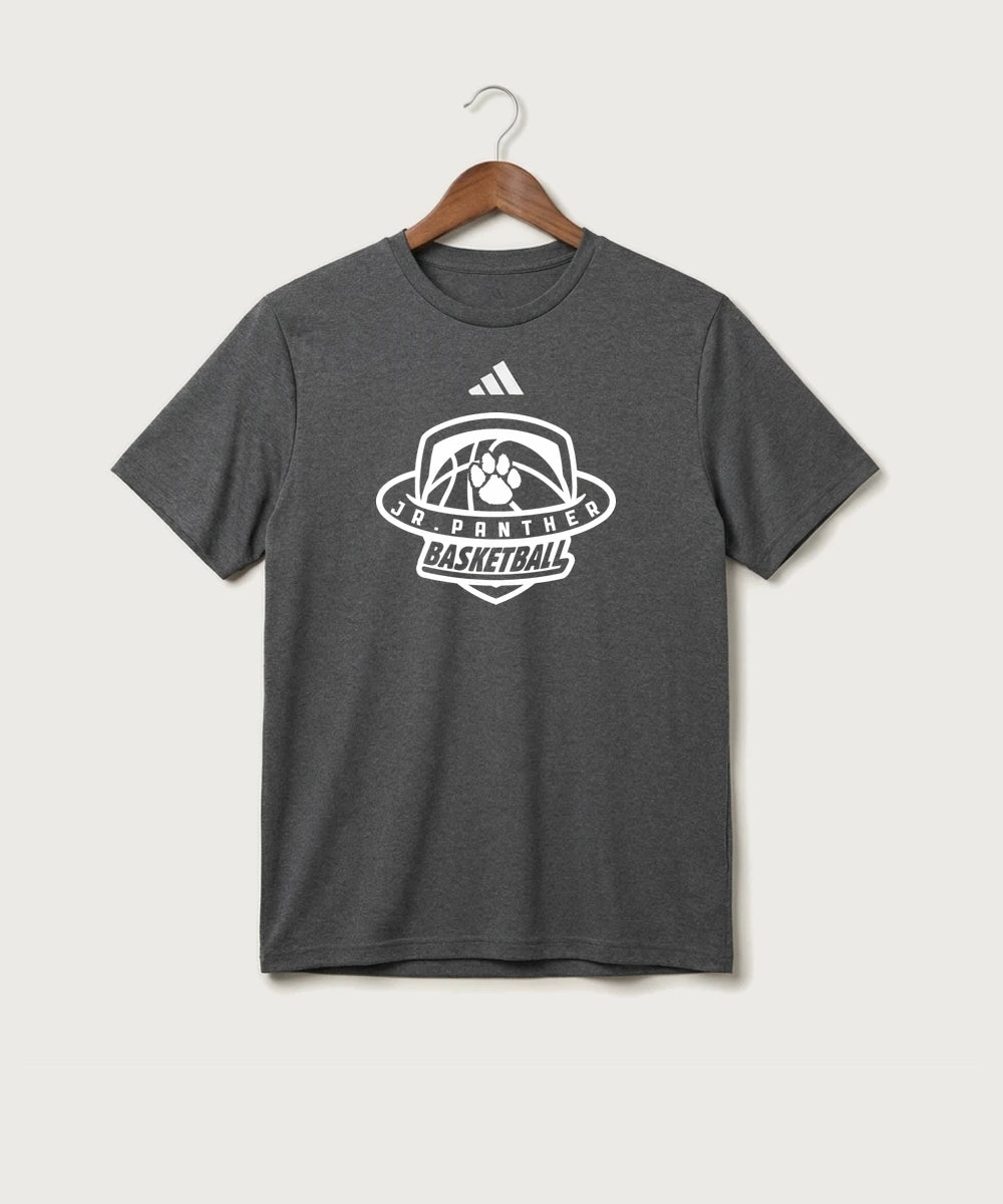 Jr Panther Basketball - Dark Grey Heather/ White Men's Pregame T-Shirt