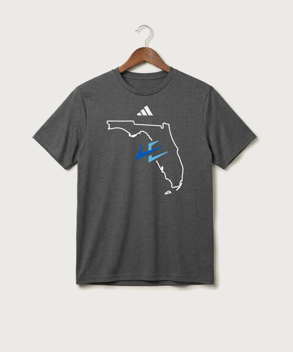 Leading Edge Florida Team Store - Dark Grey Heather/ White Men's Pregame T-Shirt
