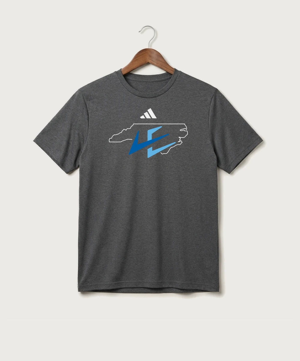 Leading Edge North Carolina Team Store - Dark Grey Heather/ White Men's Pregame T-Shirt