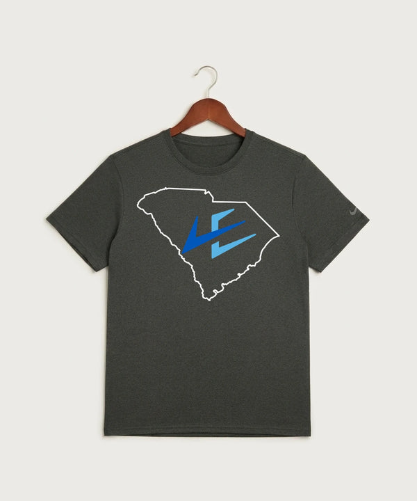 Leading Edge South Carolina Team Store - Dark Smoke Heather Nike Swoosh Sleeve rLegend Tee NKDX8730