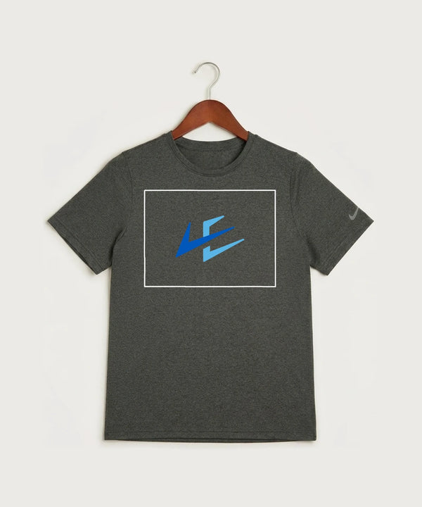 Leading Edge Colorado Team Store - Dark Smoke Heather Nike Youth Swoosh Sleeve rLegend Tee NKDX8787