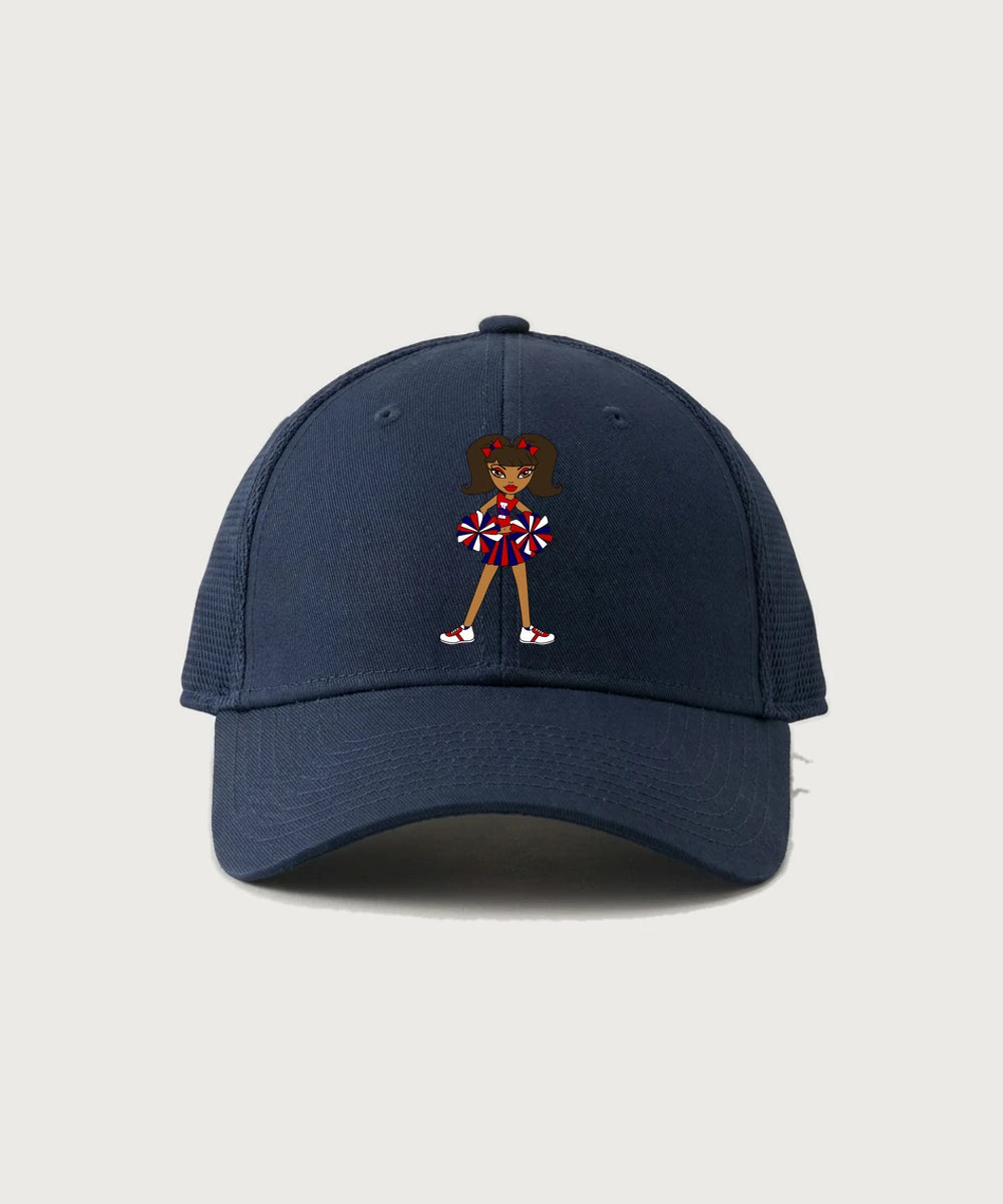 Independence High School Cheer Team - Deep Navy New Era - Stretch Mesh Cap. NE1020