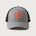 Jr Panther Basketball - Flag Grey/ Black New Era - Stretch Mesh Cap. NE1020