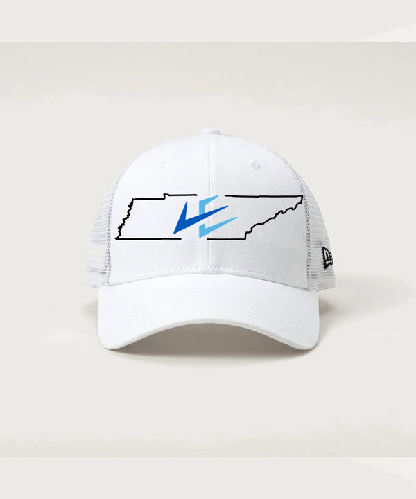Leading Edge Tennessee Team Store - Flag White/ White New Era - Stretch Mesh Cap. NE1020