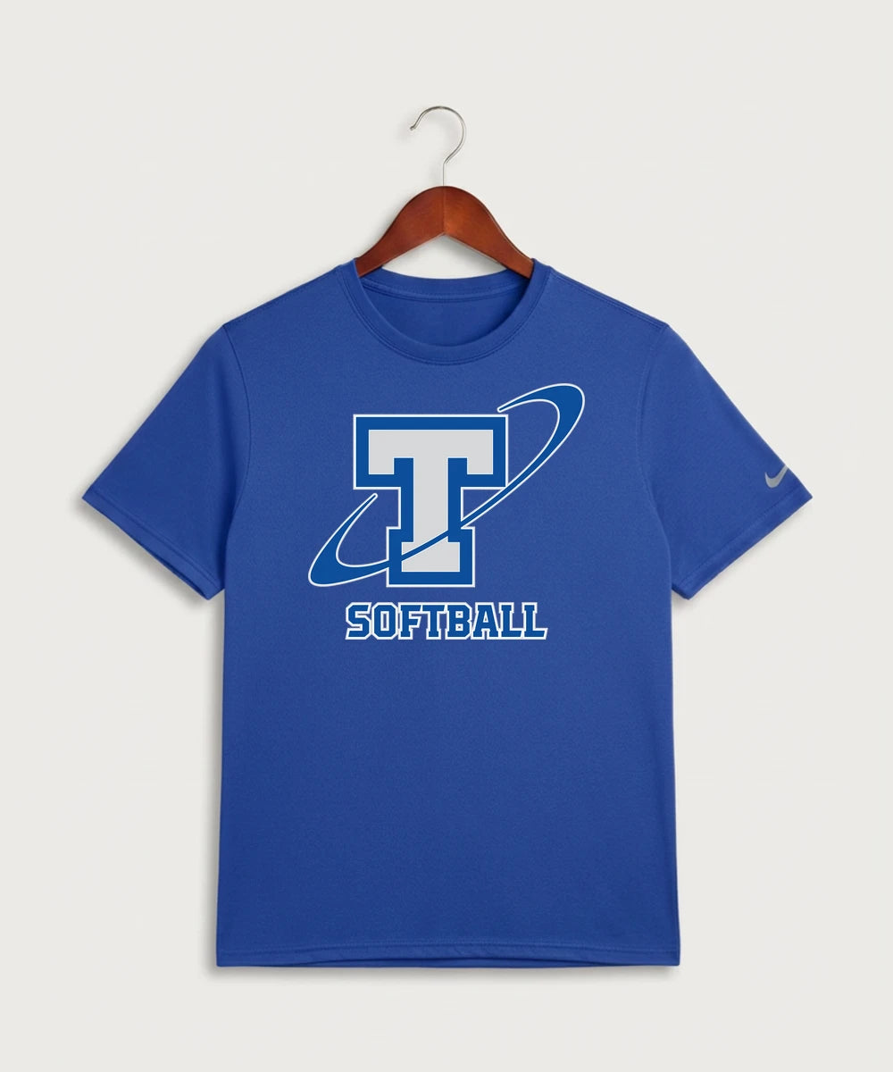 Papillion La Vista South Titan Softball Team Store - Game Royal Nike Swoosh Sleeve rLegend Tee NKDX8730