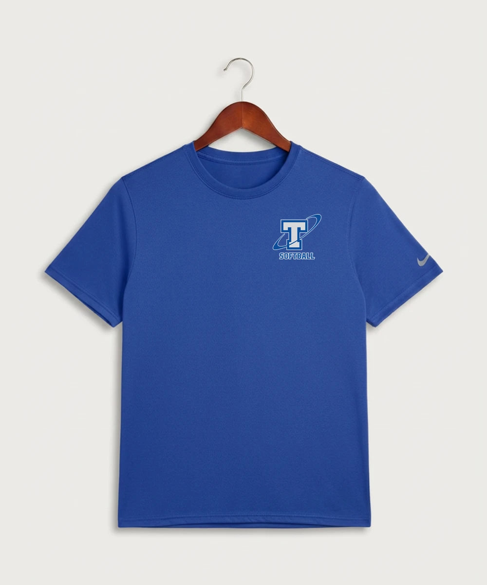 Papillion La Vista South Titan Softball Team Store - Game Royal Nike Swoosh Sleeve rLegend Tee NKDX8730