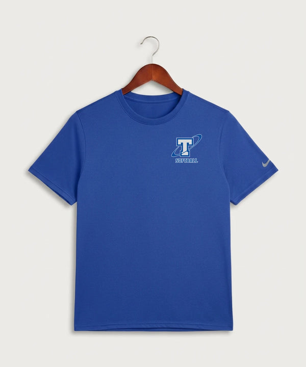 Papillion La Vista South Titan Softball Team Store - Game Royal Nike Swoosh Sleeve rLegend Tee NKDX8730