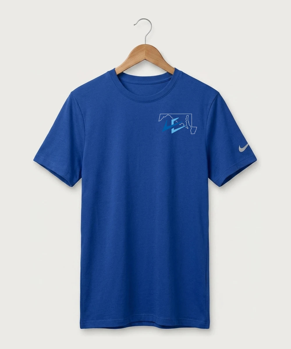 Leading Edge Maryland Team Store - Game Royal Nike Swoosh Sleeve rLegend Tee NKDX8730