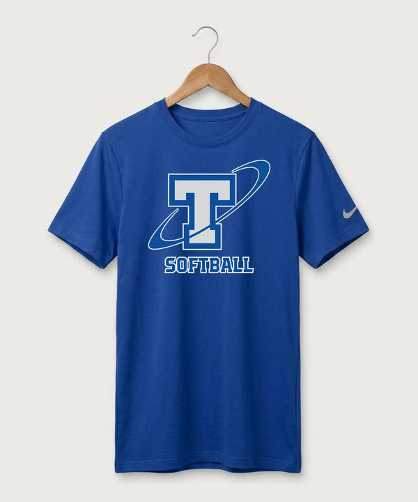 Papillion La Vista South Titan Softball Team Store - Game Royal Nike Swoosh Sleeve rLegend Tee NKDX8730