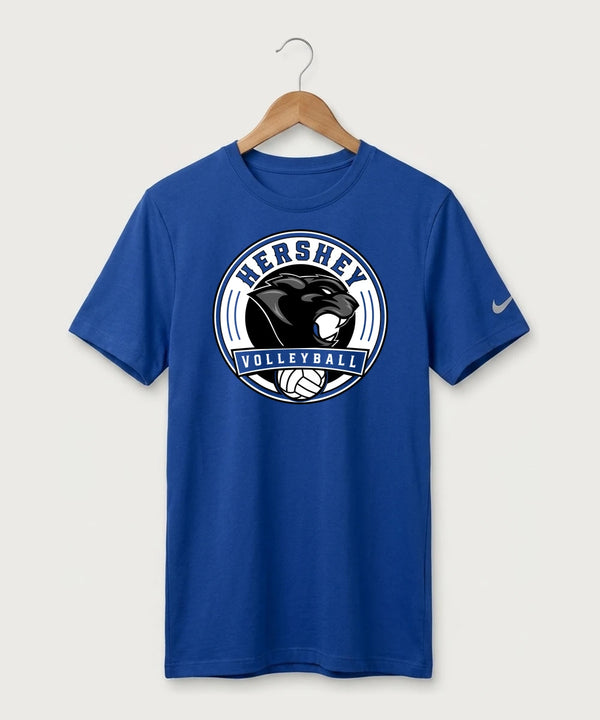 Hershey High School Volleyball Team Store - Game Royal Nike Swoosh Sleeve rLegend Tee NKDX8730