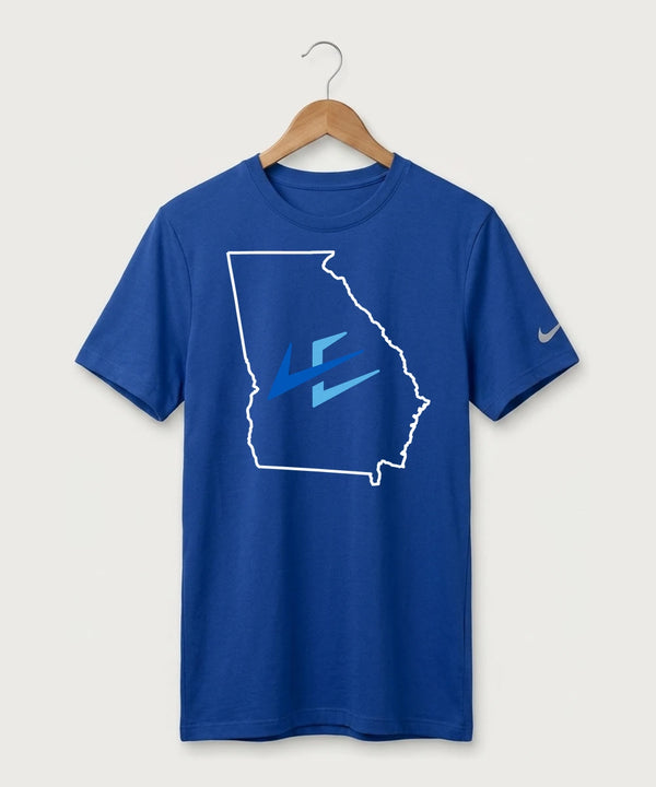 Leading Edge Georgia Team Store - Game Royal Nike Swoosh Sleeve rLegend Tee NKDX8730