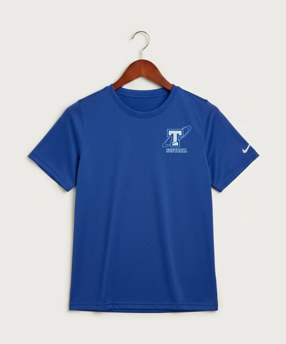 Papillion La Vista South Titan Softball Team Store - Game Royal Nike Youth Swoosh Sleeve rLegend Tee NKDX8787