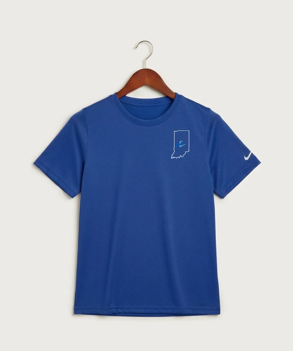 Leading Edge Indiana Team Store - Game Royal Nike Youth Swoosh Sleeve rLegend Tee NKDX8787