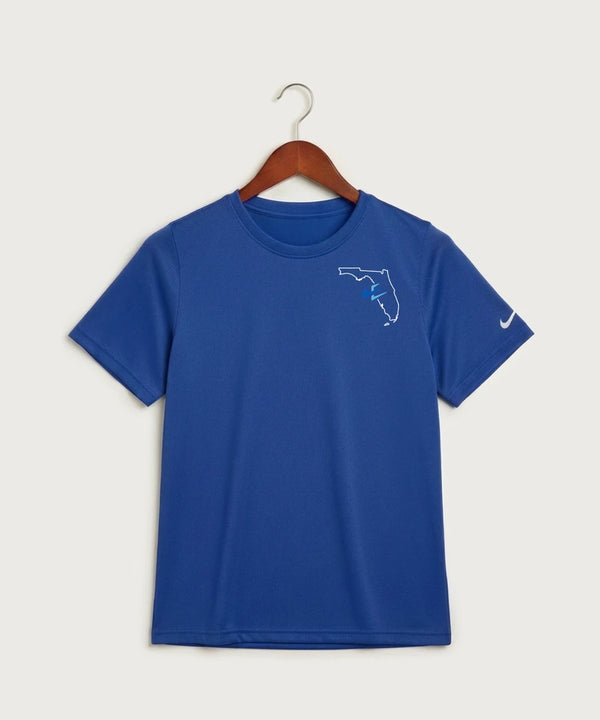 Leading Edge Florida Team Store - Game Royal Nike Youth Swoosh Sleeve rLegend Tee NKDX8787