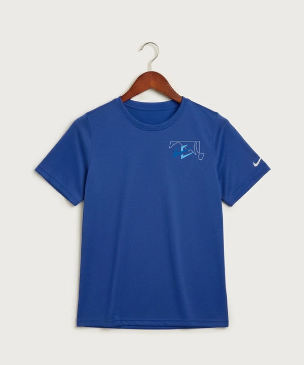 Leading Edge Maryland Team Store - Game Royal Nike Youth Swoosh Sleeve rLegend Tee NKDX8787