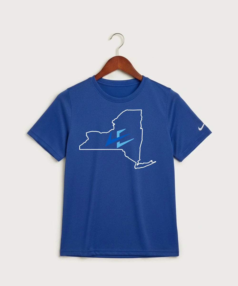 Leading Edge New York Team Store - Game Royal Nike Youth Swoosh Sleeve rLegend Tee NKDX8787
