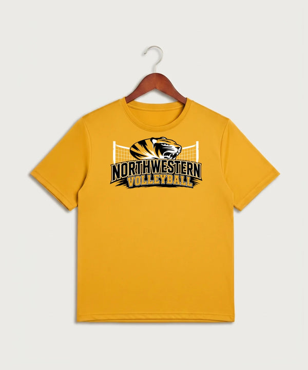 Northwestern Volleyball - Gold Sport-Tek PosiCharge Competitor Tee. ST350
