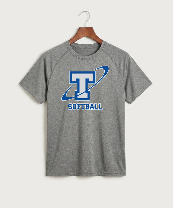 Papillion La Vista South Titan Softball Team Store - Gray Tee