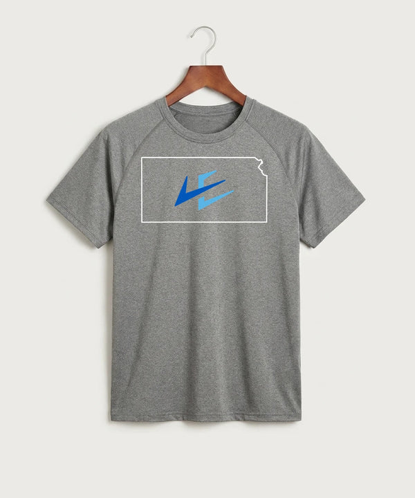 Leading Edge Kansas Team Store - Gray Tee