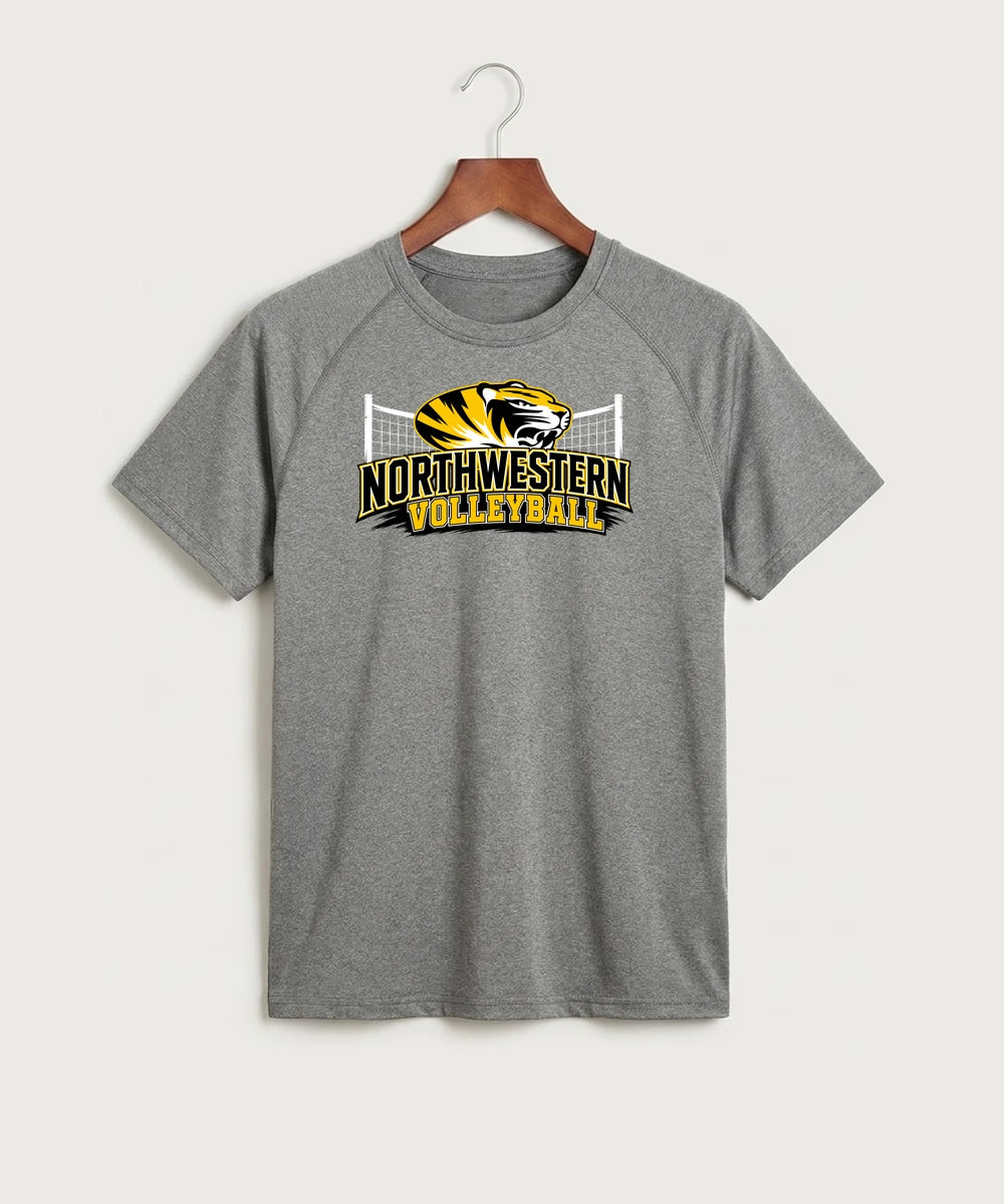 Northwestern Volleyball - Gray Tee