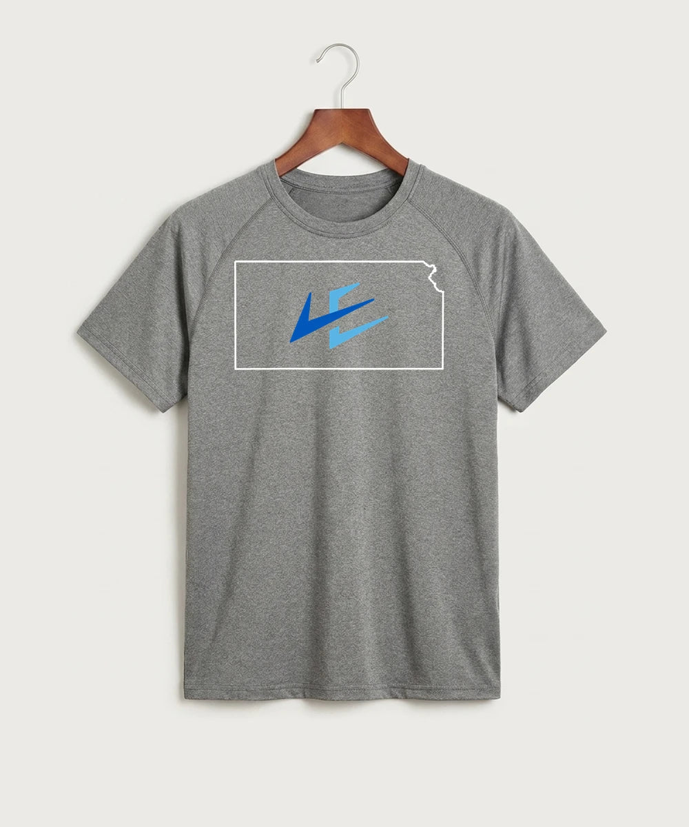 Leading Edge Kansas Team Store - Gray Tee