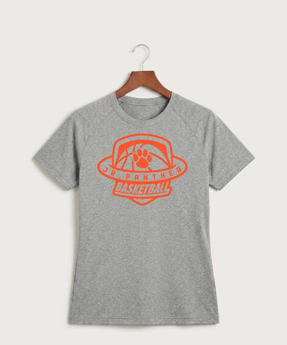 Jr Panther Basketball - Gray Tee