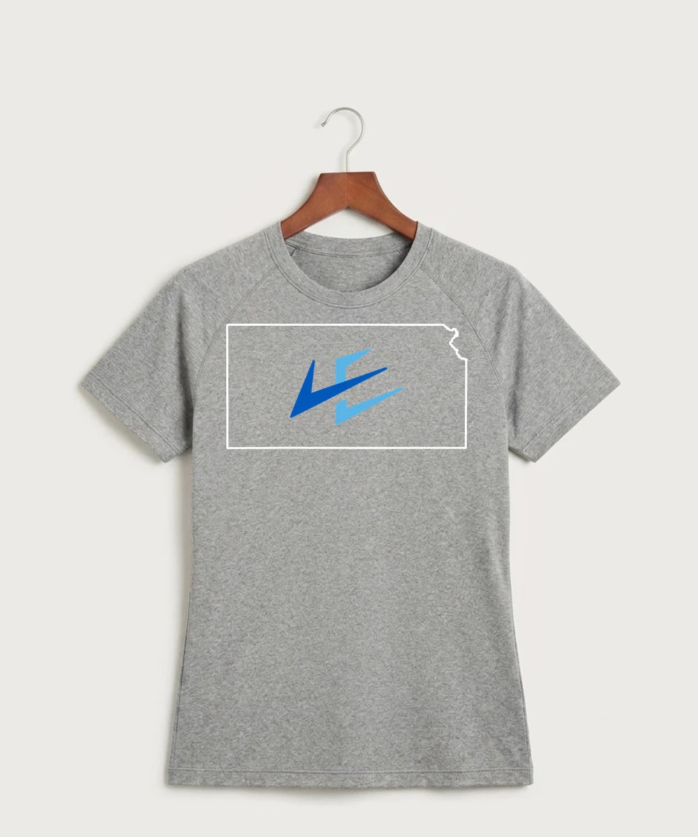 Leading Edge Kansas Team Store - Gray Tee