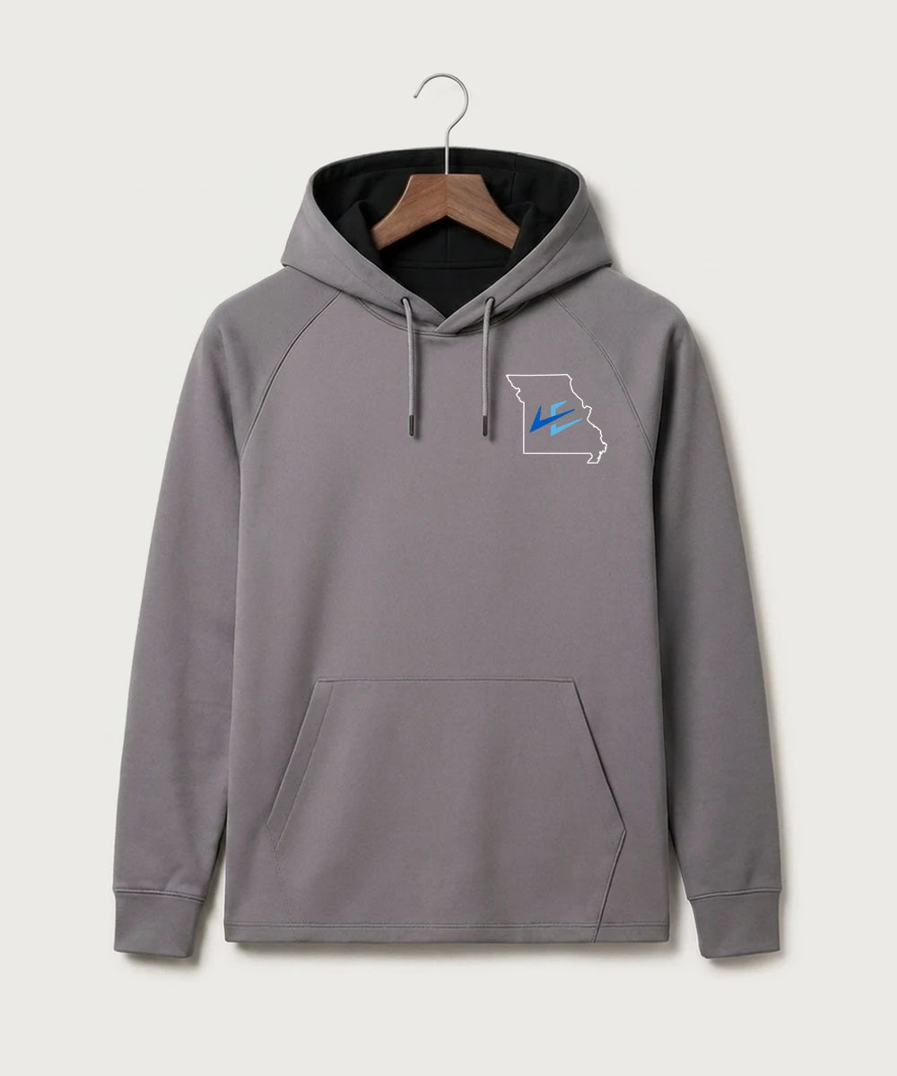 Leading Edge Missouri Team Store - Gray Hoodie - Left Chest