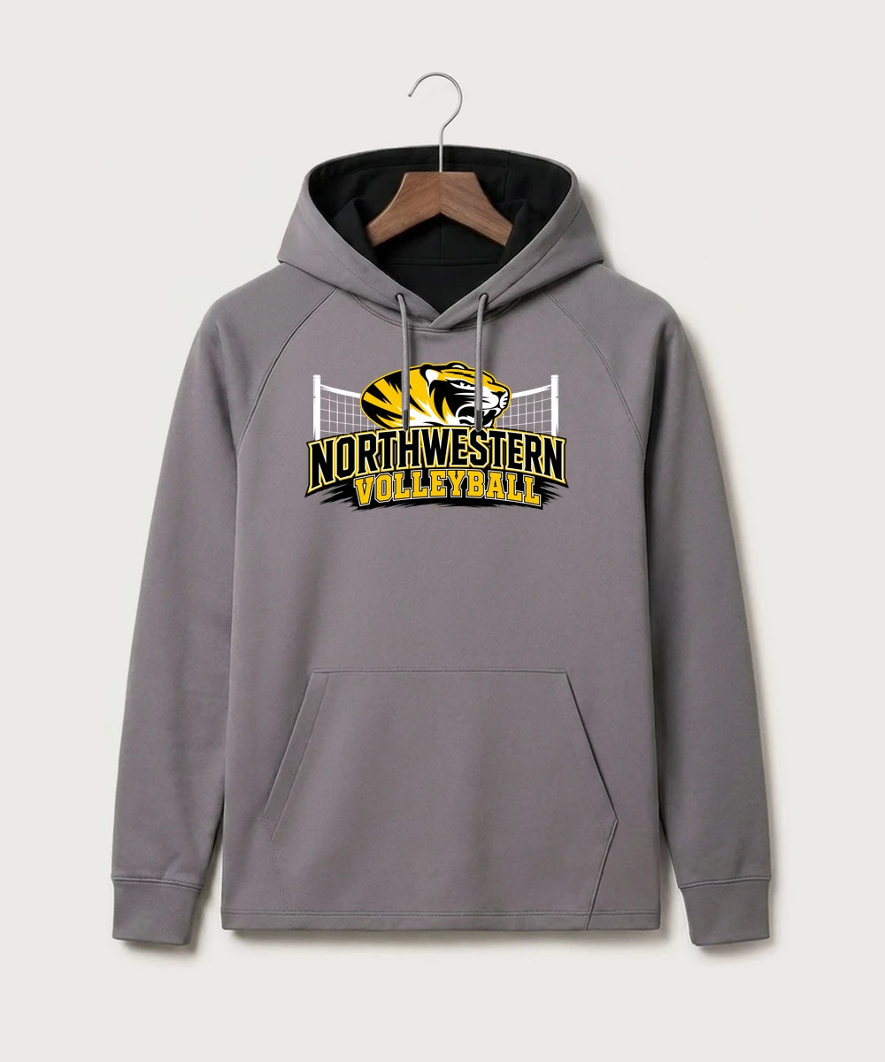 Northwestern Volleyball - Gray Hoodie