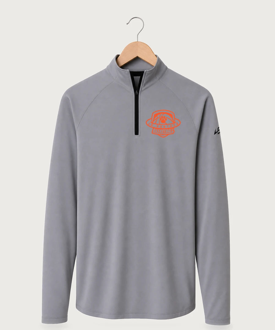 Jr Panther Basketball - Gray Quarter Zip
