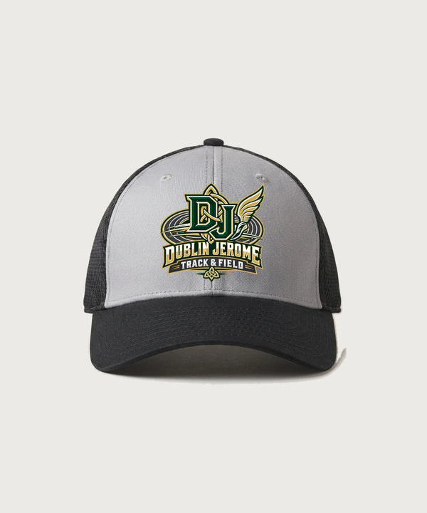 Dublin Jerome Track & Field Team Store - Grey/ Black New Era - Stretch Mesh Cap. NE1020