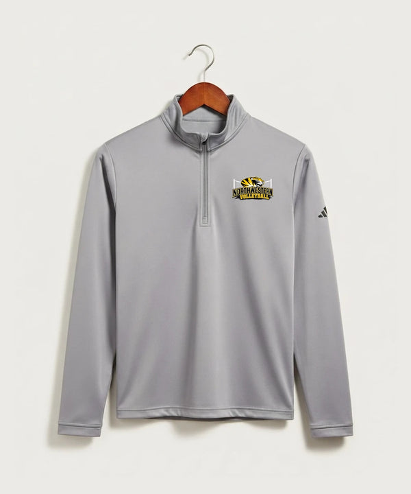 Northwestern Volleyball - Grey Three Men's Ultimate365 Lightweight Quarter-Zip Pullover