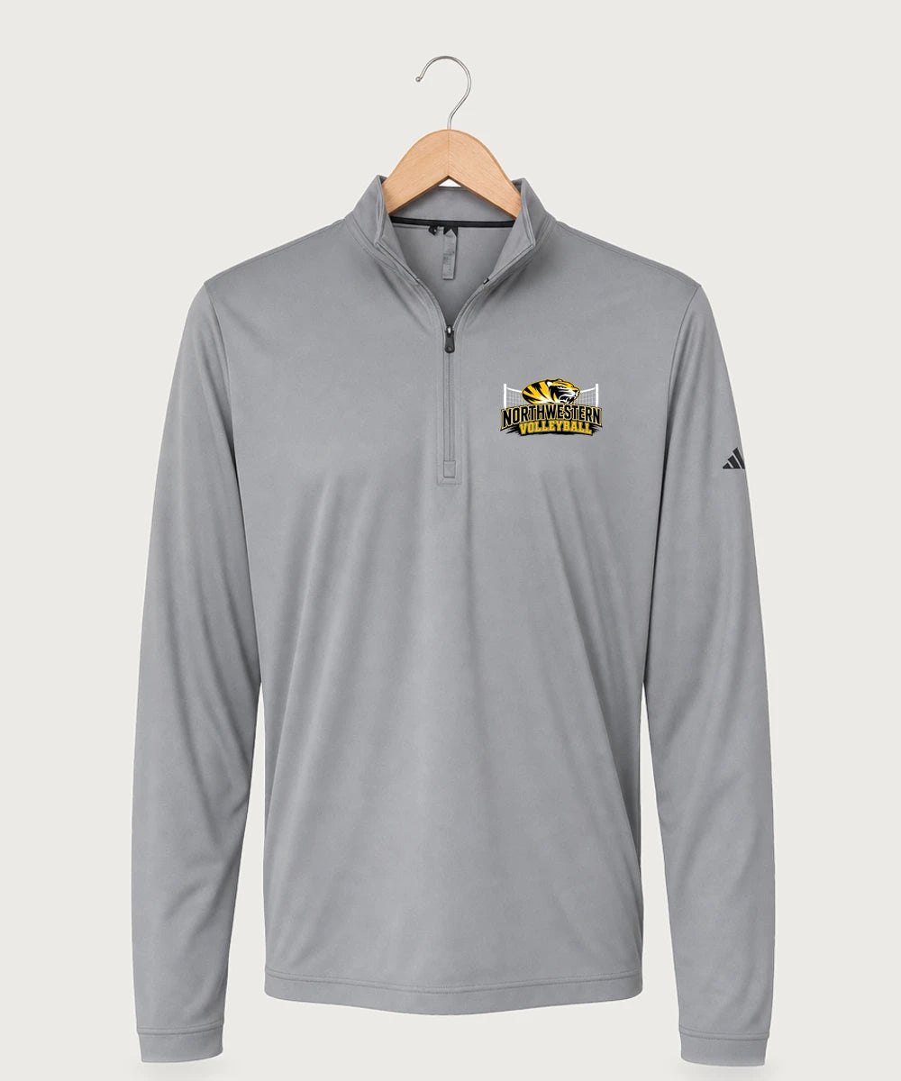 Northwestern Volleyball - Grey Three Men's Ultimate365 Lightweight Quarter-Zip Pullover