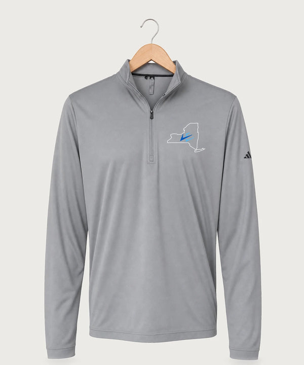 Leading Edge New York Team Store - Grey Three Men's Ultimate365 Lightweight Quarter-Zip Pullover
