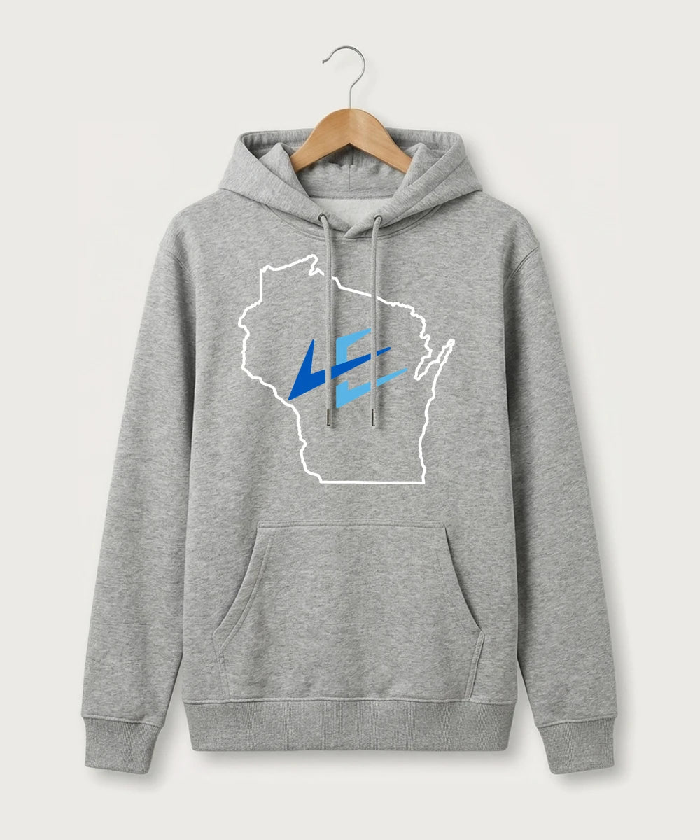 Leading Edge Wisconsin Team Store - Heather Grey Hoodie Value