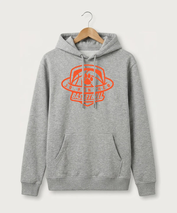 Jr Panther Basketball - Heather Grey Hoodie Value