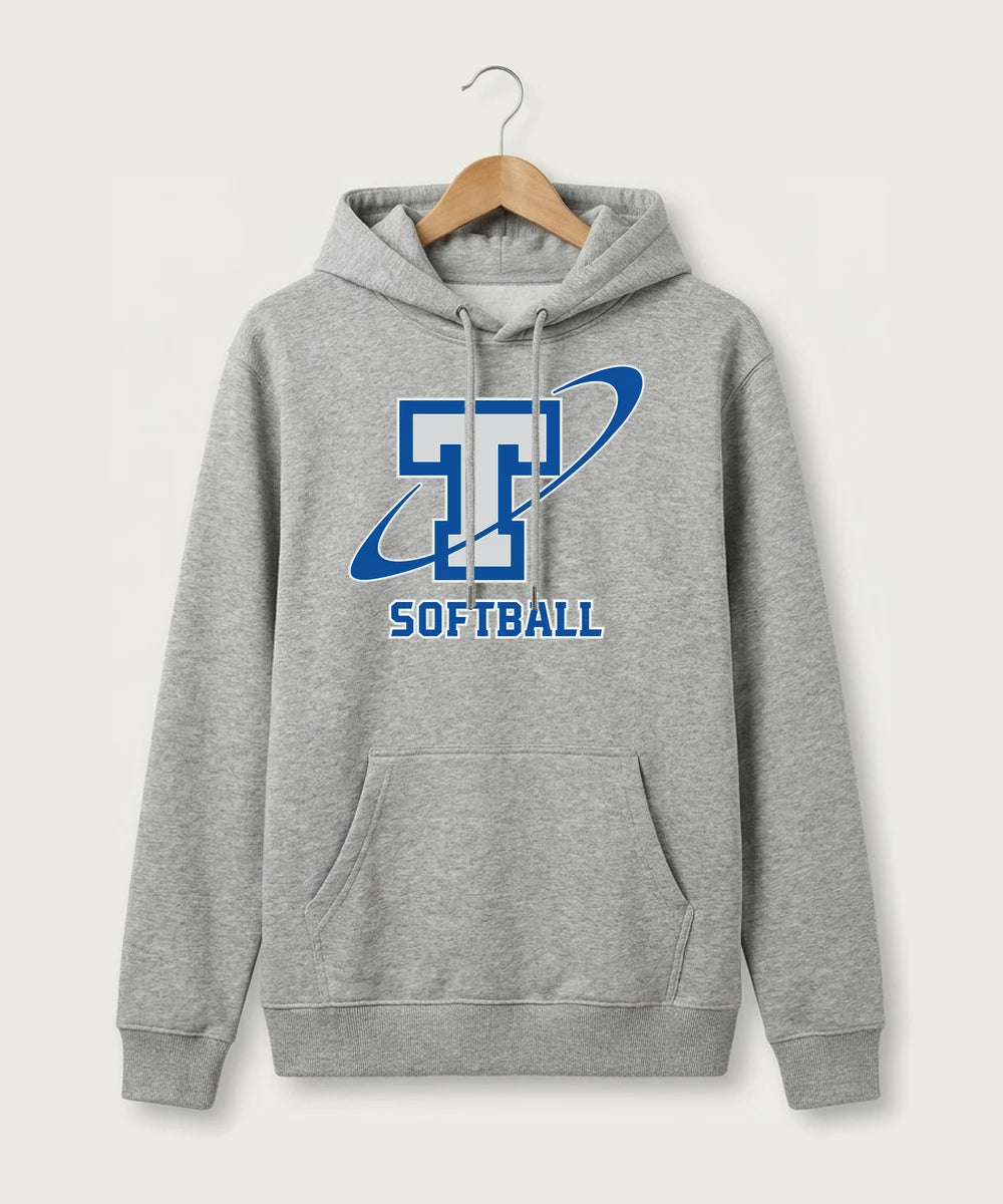 Papillion La Vista South Titan Softball Team Store - Heather Grey Hoodie Value