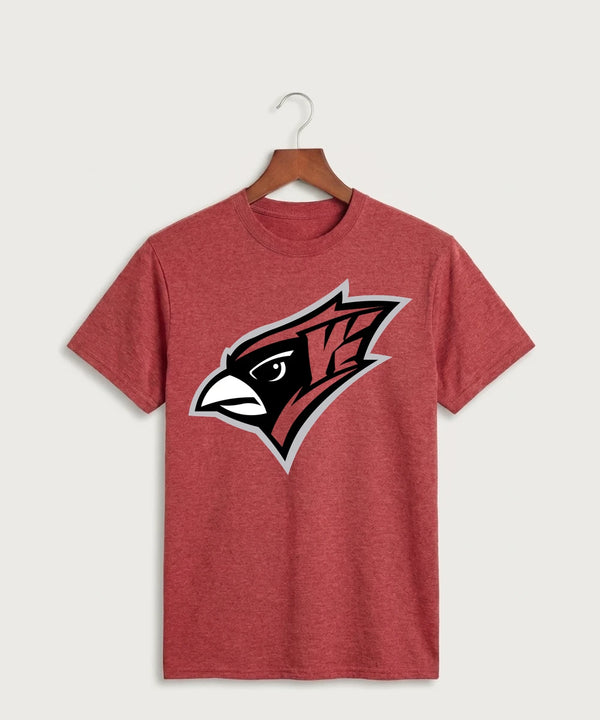 Willmar High School Winter Athletics Team Store - Heather Red Port & Co Core Cotton Tee. PC54