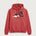 Fulton High School Football (Boys) - Heather Red Port & Co Core Fleece Pullover Hooded Sweatshirt. PC78H