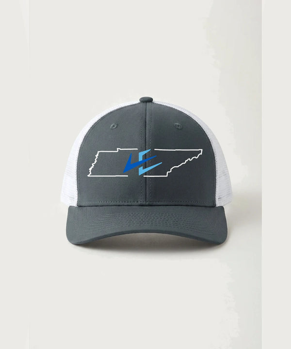 Leading Edge Tennessee Team Store - Iron Grey/ White Sport-Tek Club Trucker Cap STC46
