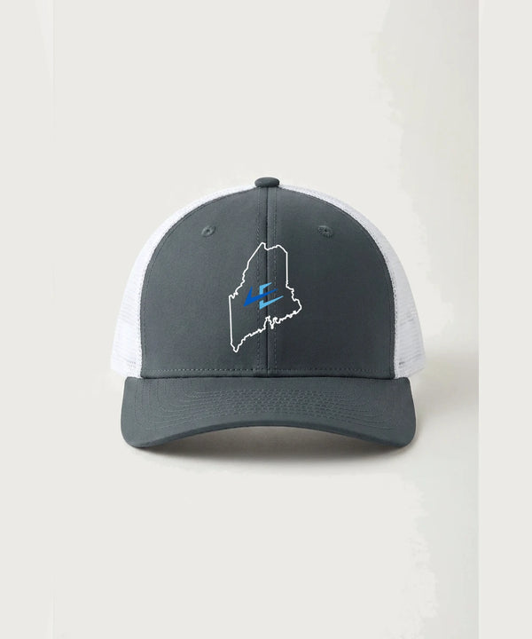 Leading Edge Maine Team Store - Iron Grey/ White Sport-Tek Club Trucker Cap STC46